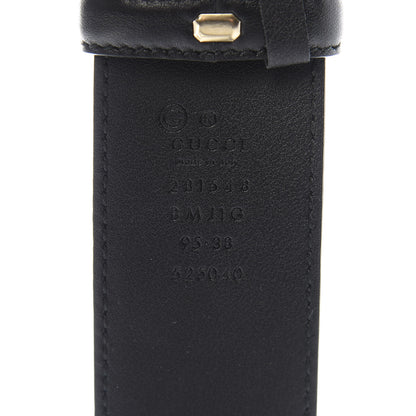 Gucci Soft Microguccissima Margaux Calfskin Belt 95 38 Black 3 of 4