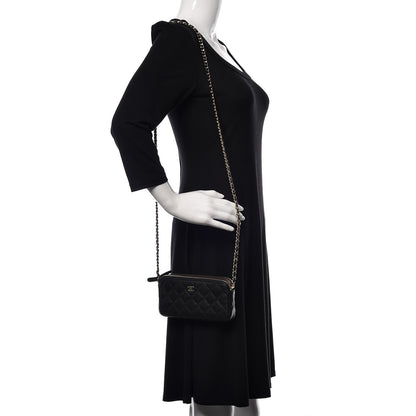 Chanel Caviar Quilted Small Clutch With Chain Black 2 of 11