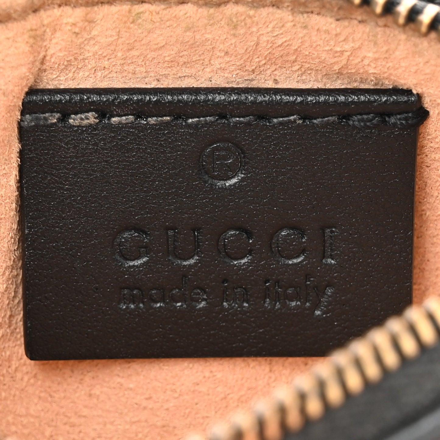 Calfskin Matelasse GG Marmont Key Case Black