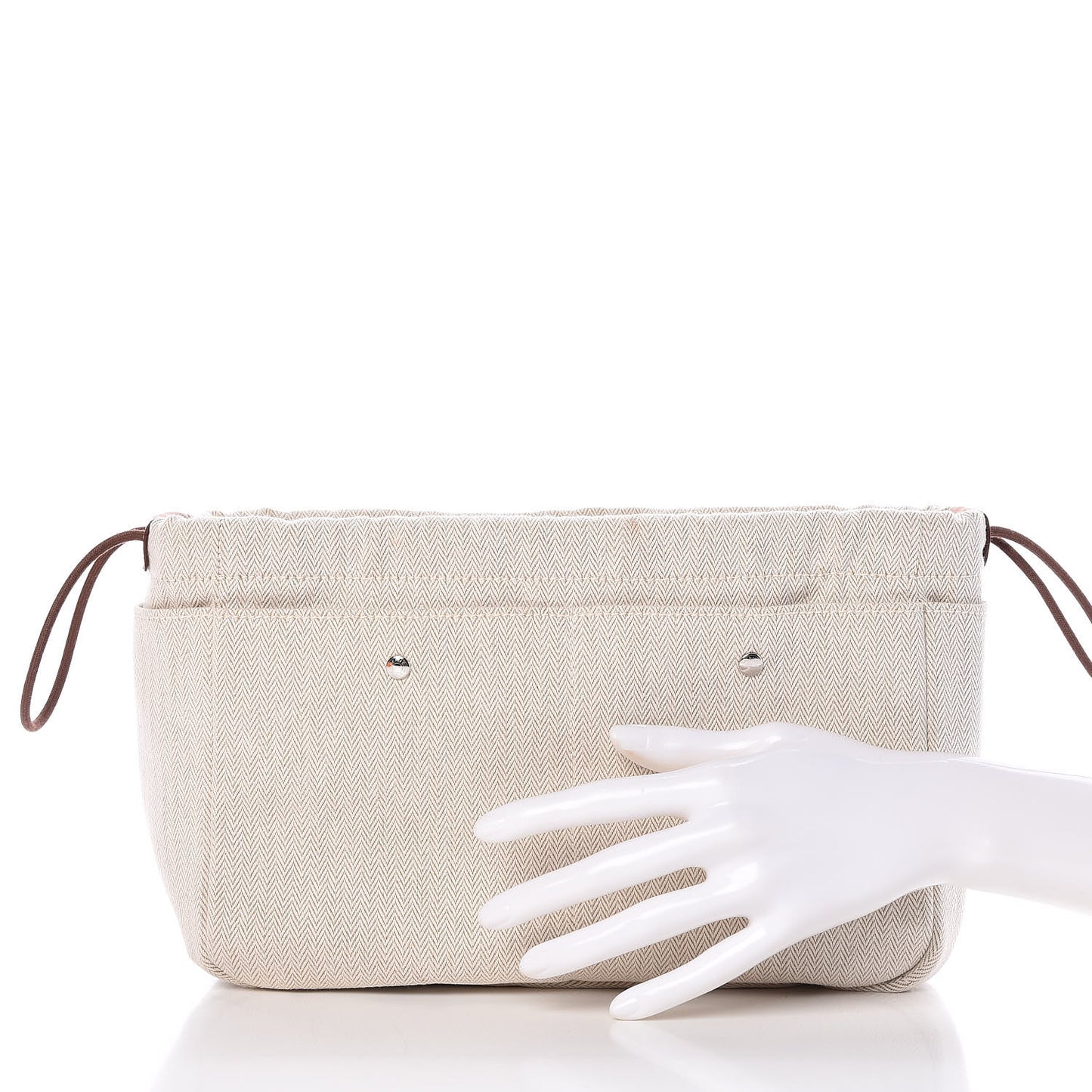 Canvas Barenia Fourbi 25 MM Pouch Naturel Fauve