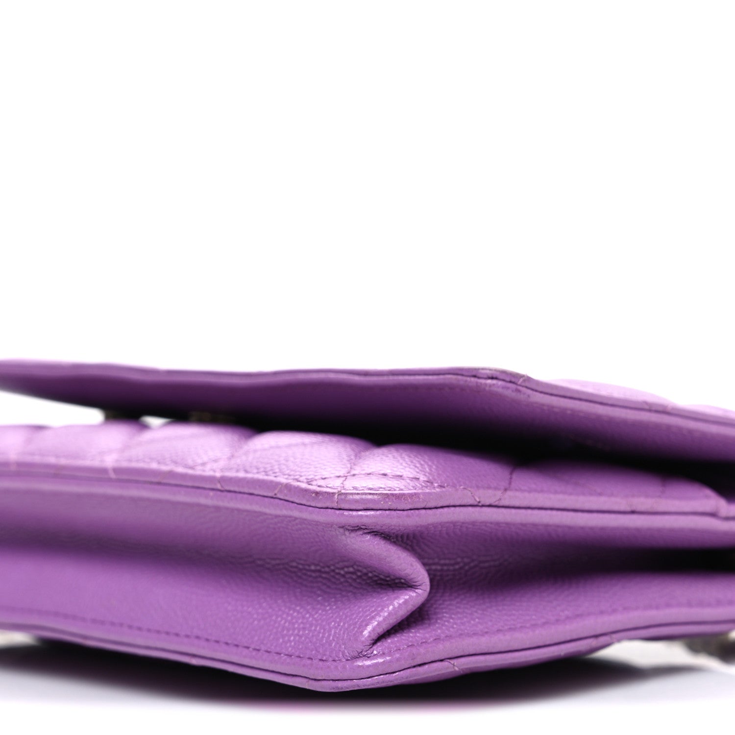 Chanel Caviar Quilted Wallet On Chain WOC Purple 11 of 12