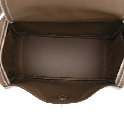 Hermes Taurillon Clemence Lindy 26 Etoupe 5 of 11