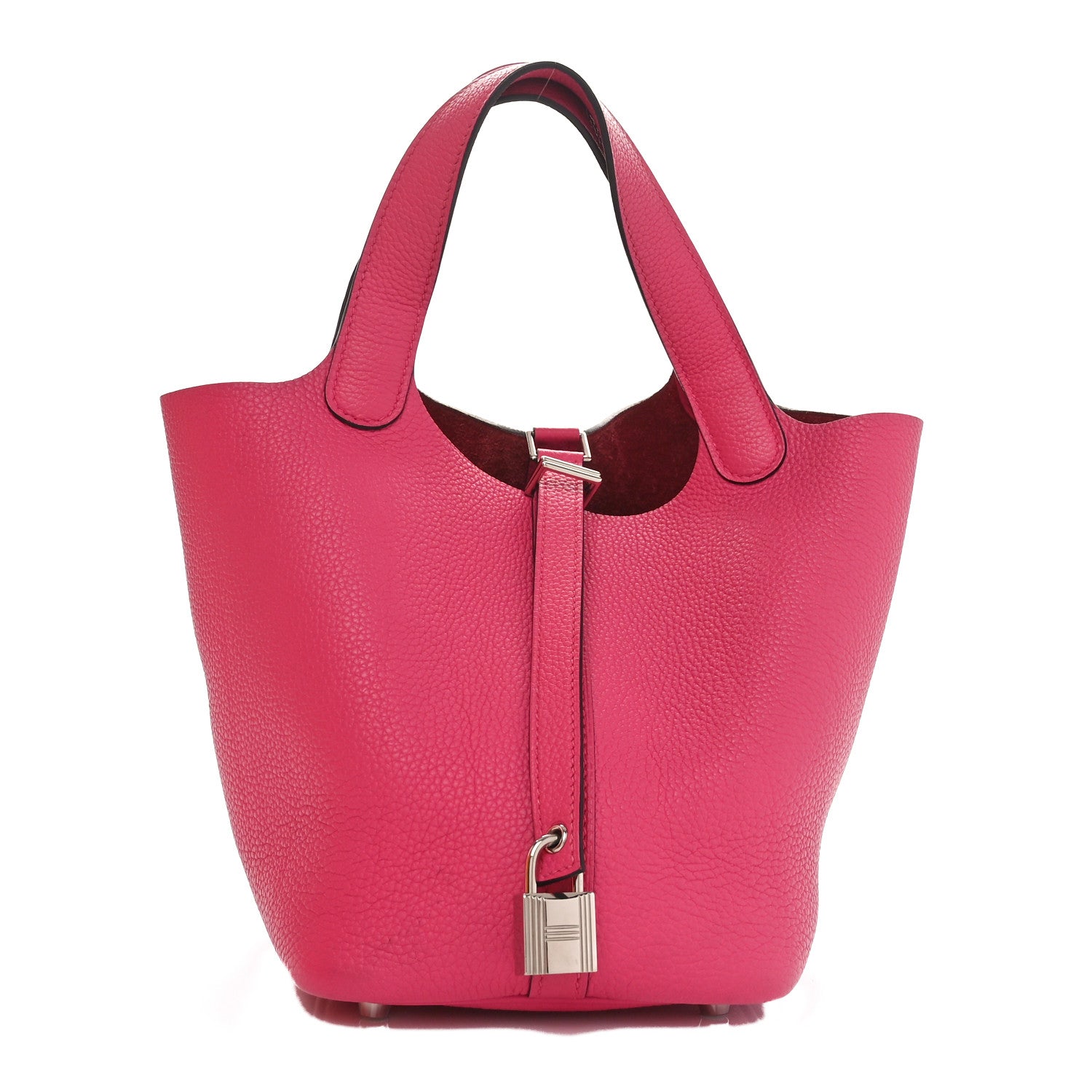 Hermes Taurillon Clemence Picotin Lock 18 PM Rose Shocking 1 of 11