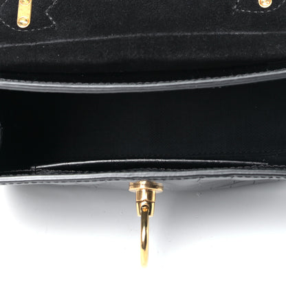 Mulberry Shiny Croc Calfskin Embossed Micro Seaton Black 8 of 9