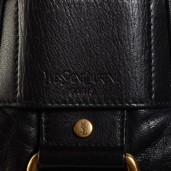 Leather Muse Messenger Bag Black