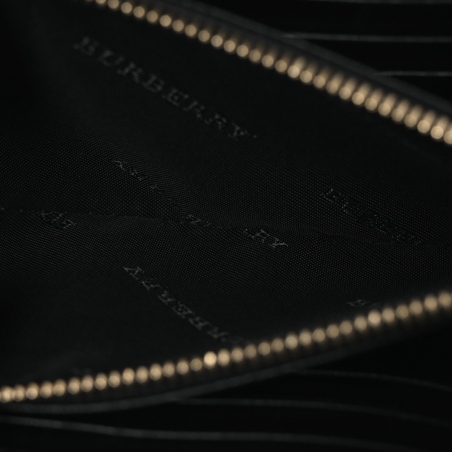 Burberry Calfskin Haymarket Check Elmore Zip Around Wallet Black 7 of 14