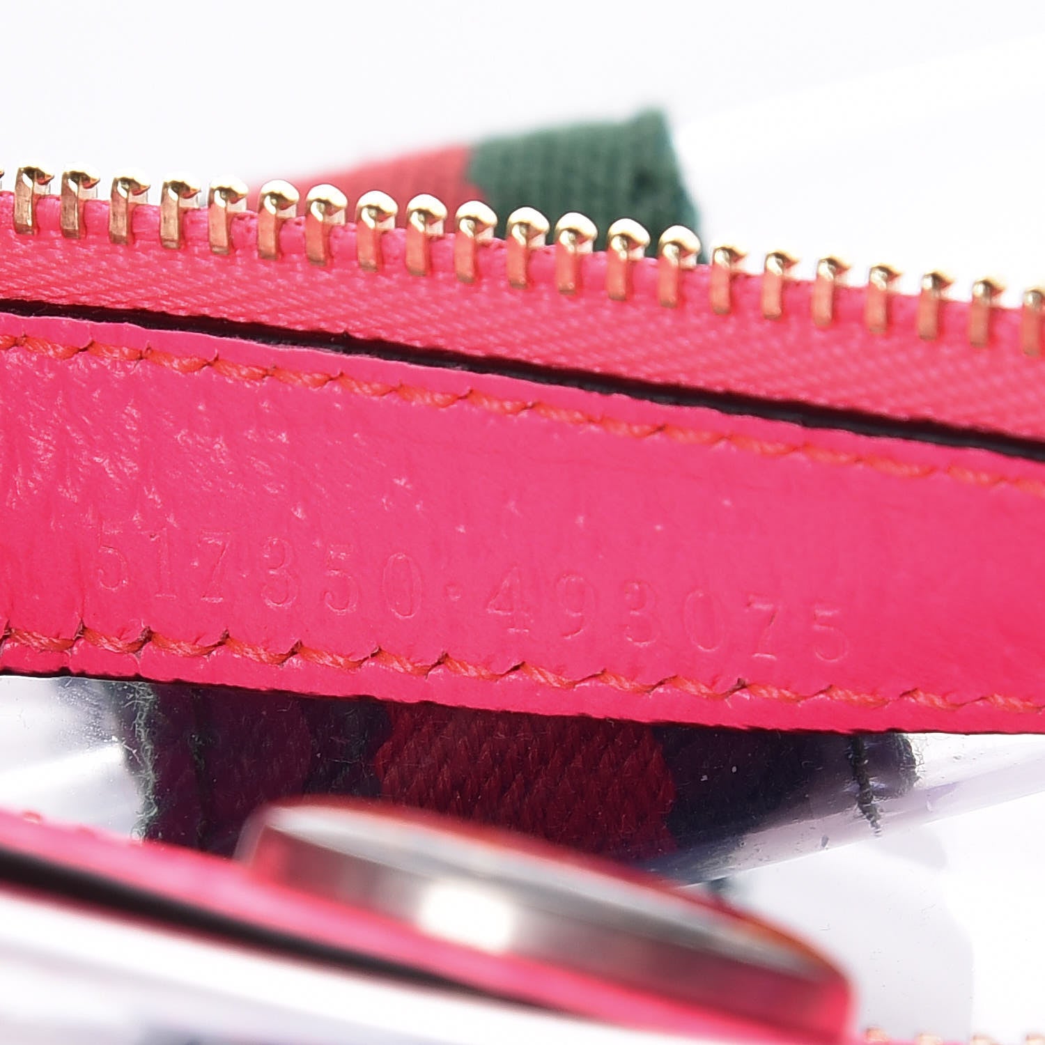Gucci Vinyl Web Mini Ophidia Transparent Shoulder Bag Fluorescent Fuchsia 7 of 10