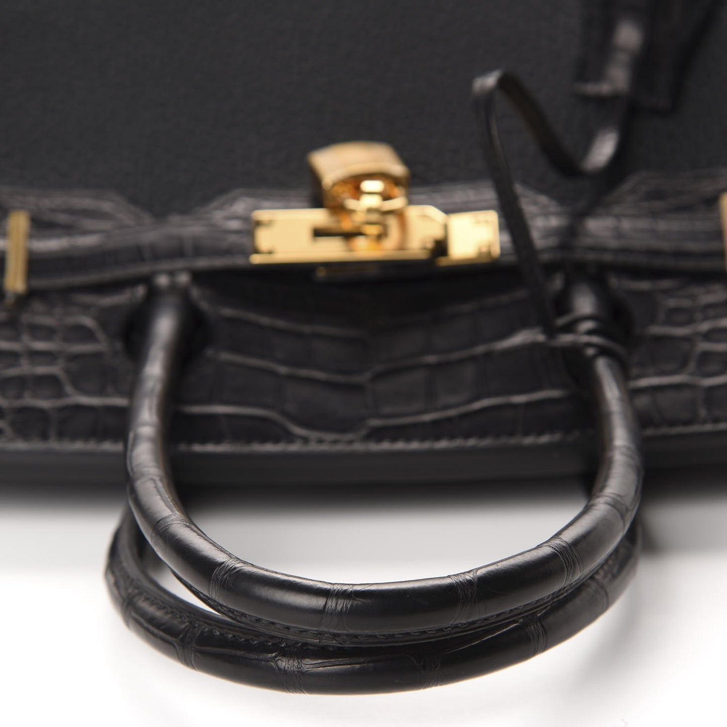 Togo Matte Alligator Birkin Touch 30 Black