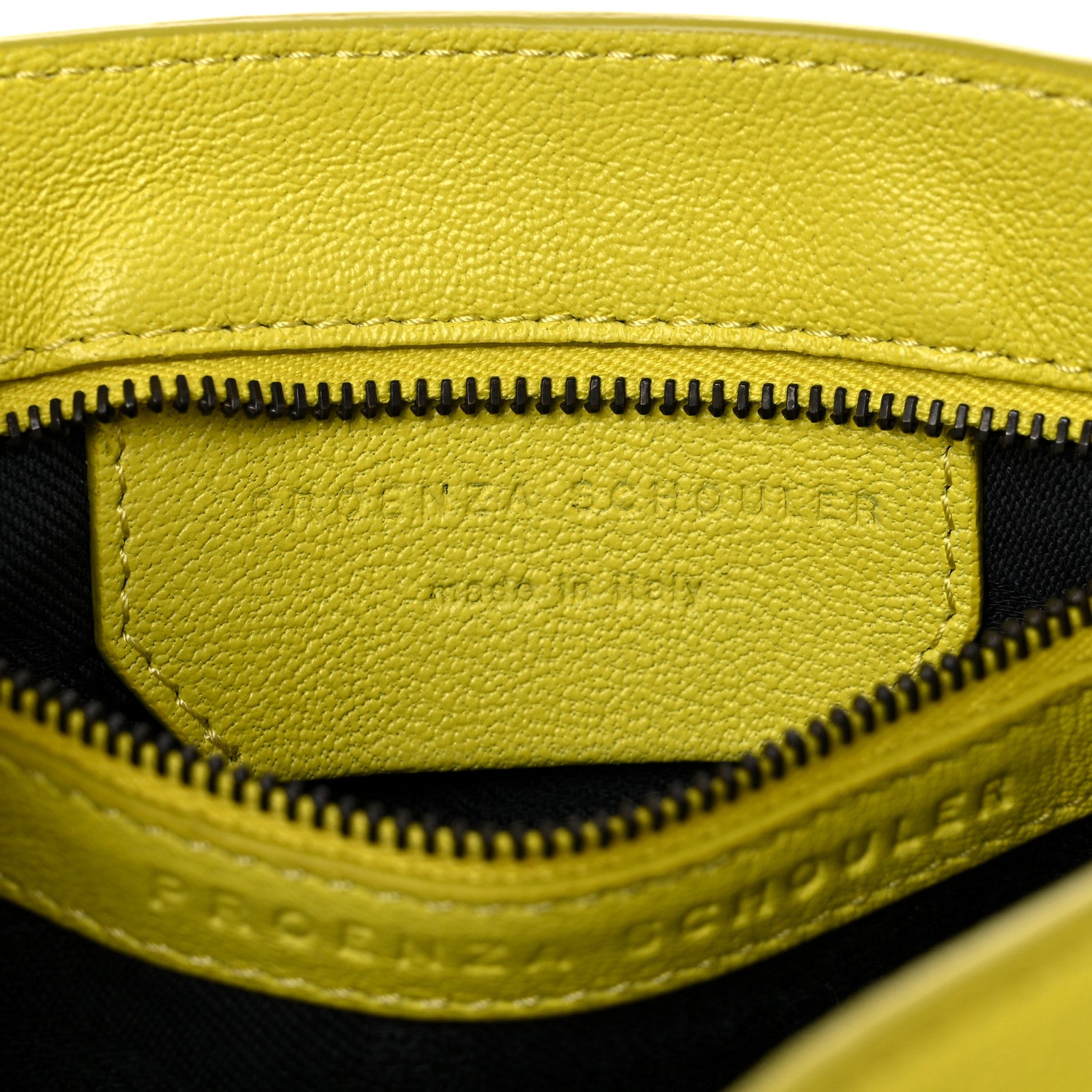 Proenza Schouler Lambskin PS1 Pouch Messenger Lemon 11 of 20