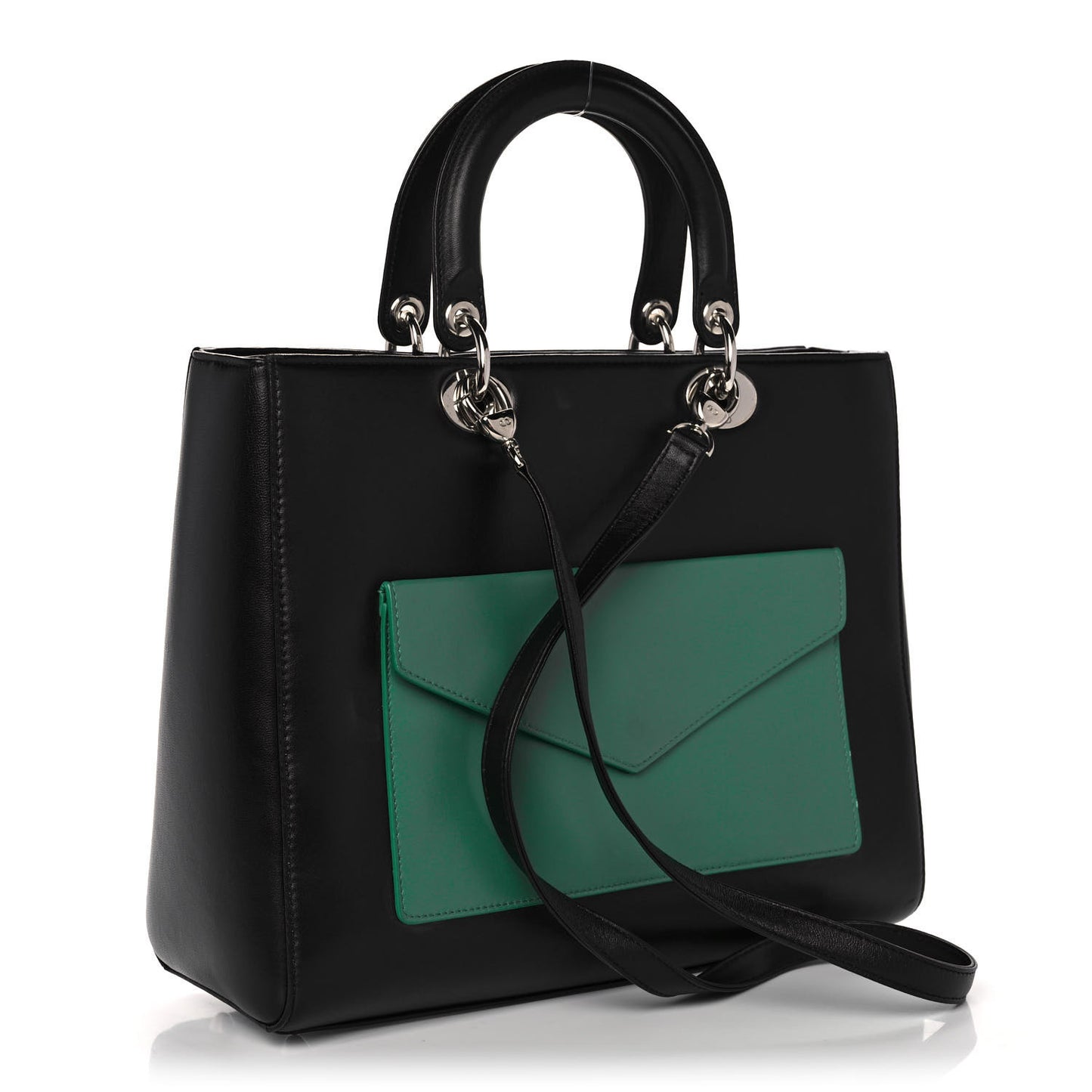 Calfskin Large Lady Dior Pockets Black