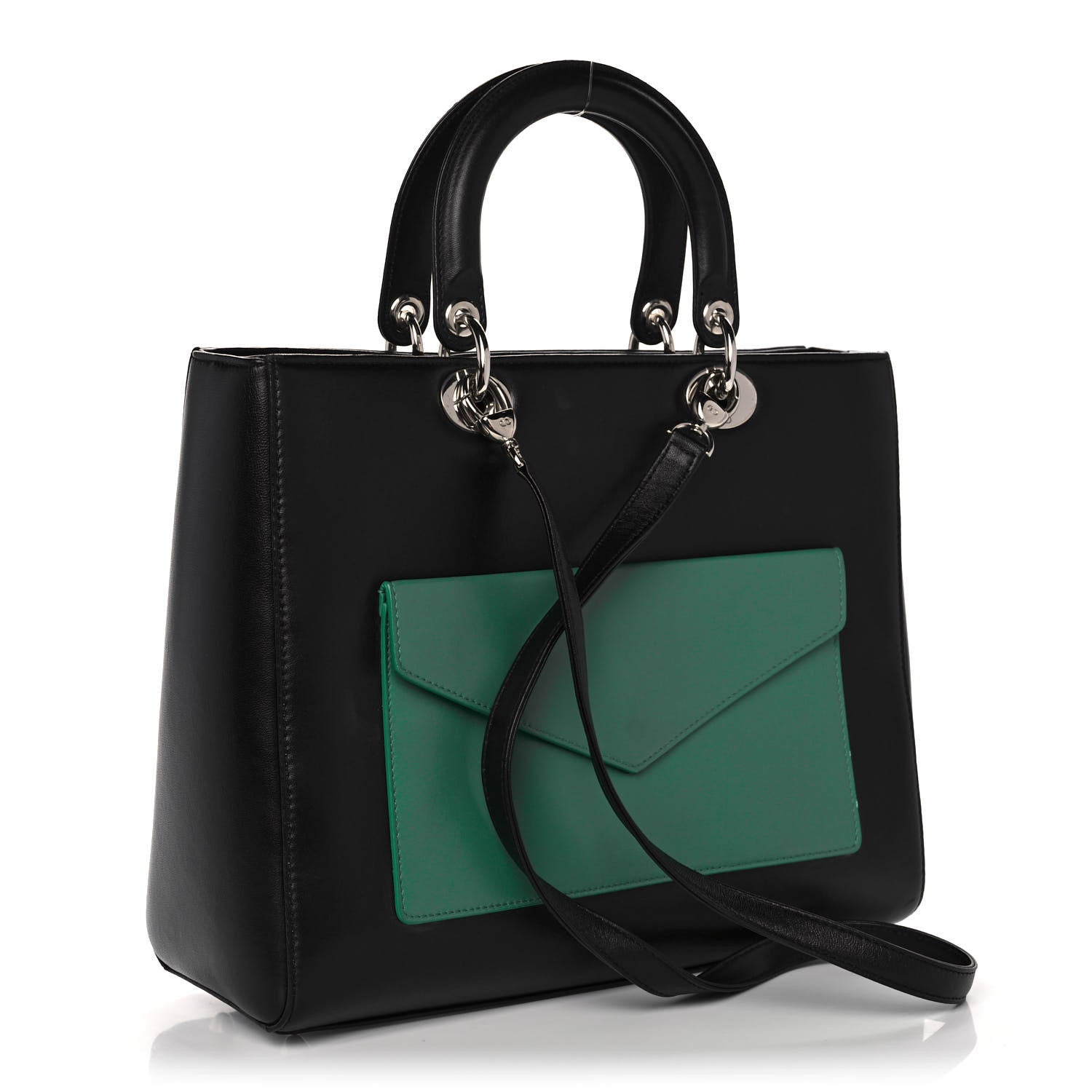 Christian Dior Calfskin Large Lady Dior Pockets Black 3 of 12