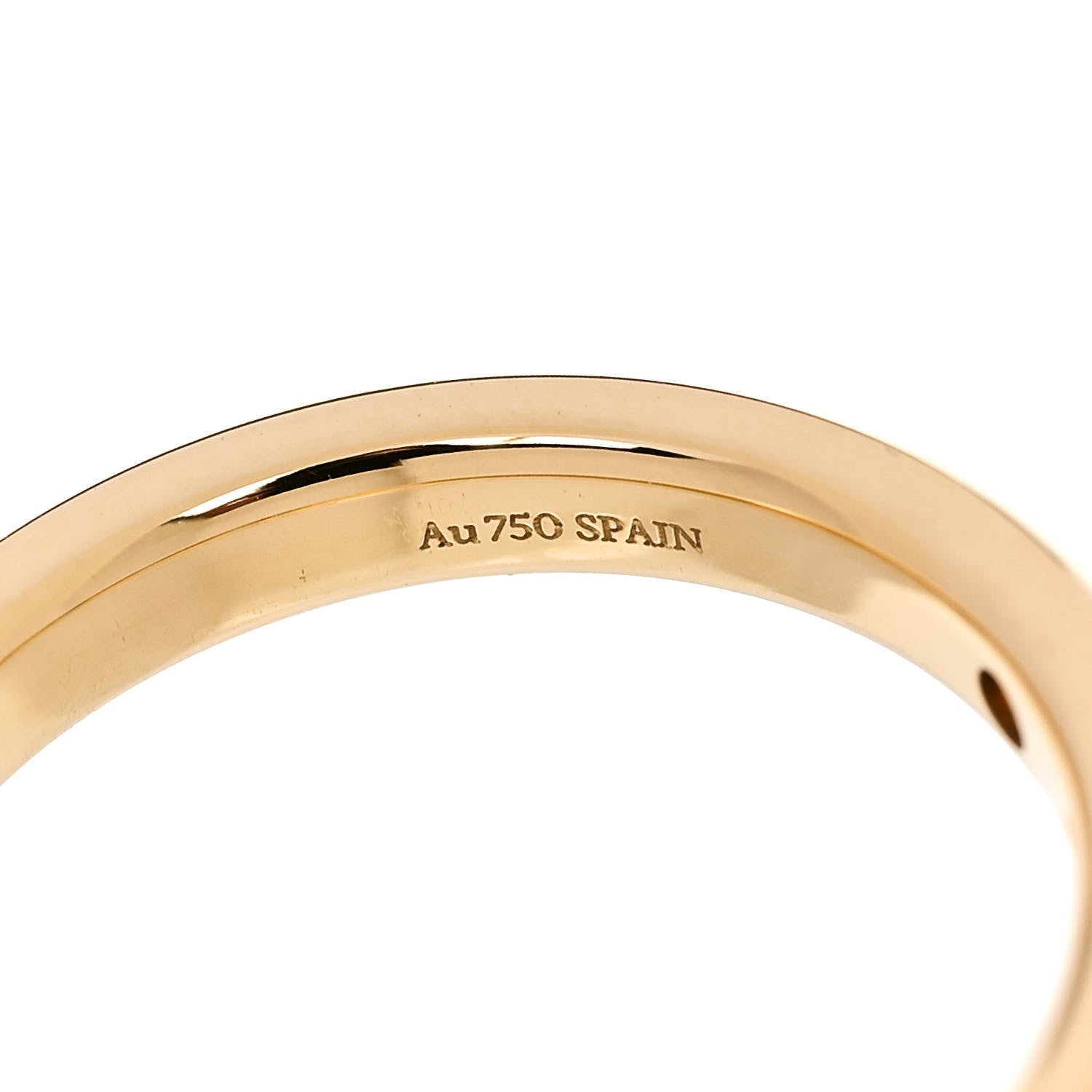 Tiffany 18K Yellow Gold Diamond Elsa Peretti 5 Diamond Stacking Band Ring 49 5 5 of 6