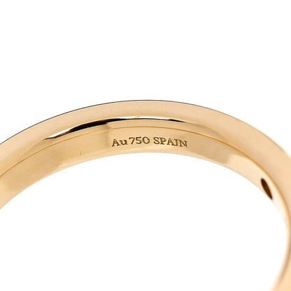 Tiffany 18K Yellow Gold Diamond Elsa Peretti 5 Diamond Stacking Band Ring 49 5 5 of 6