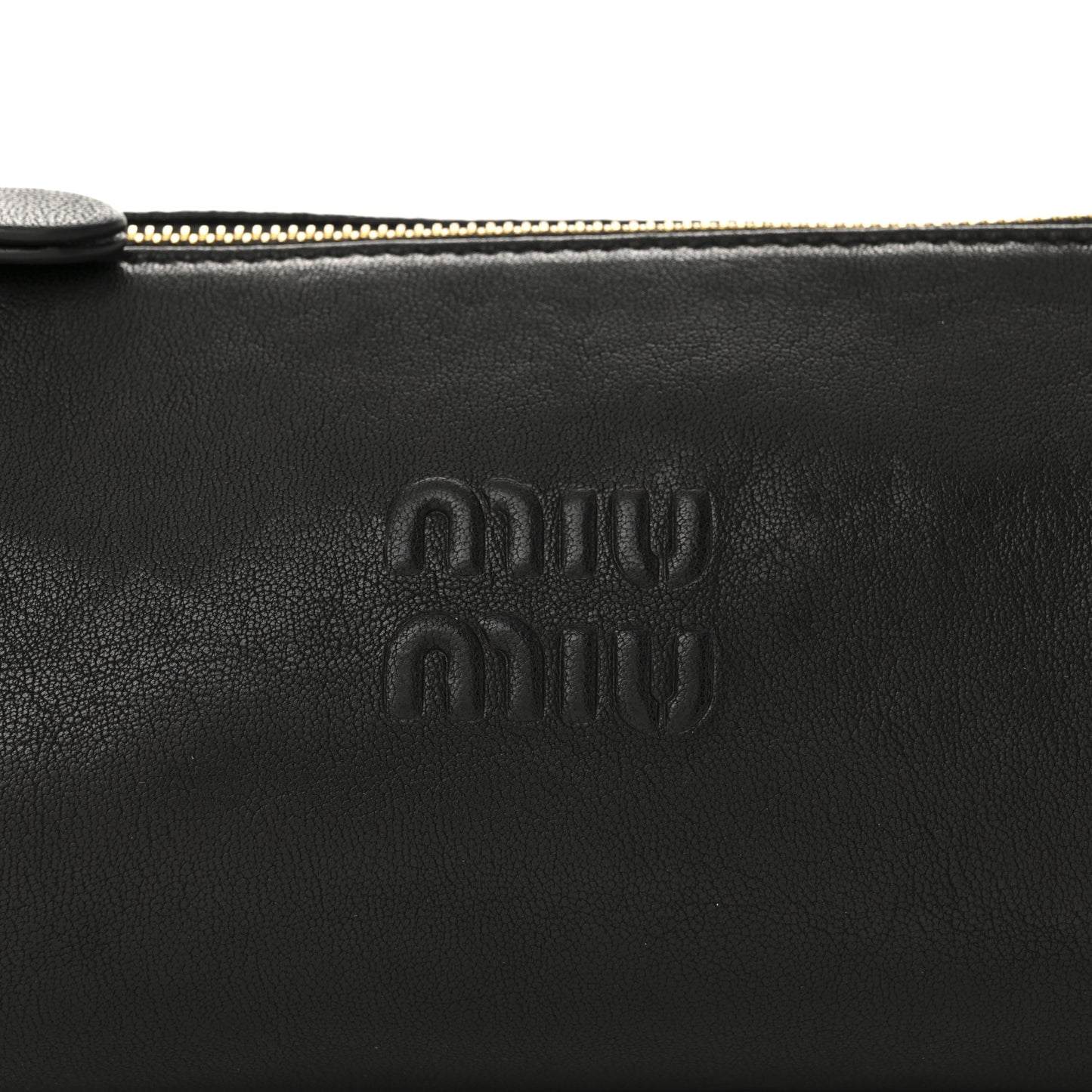 Nappa Aviator Mini Pouch Black