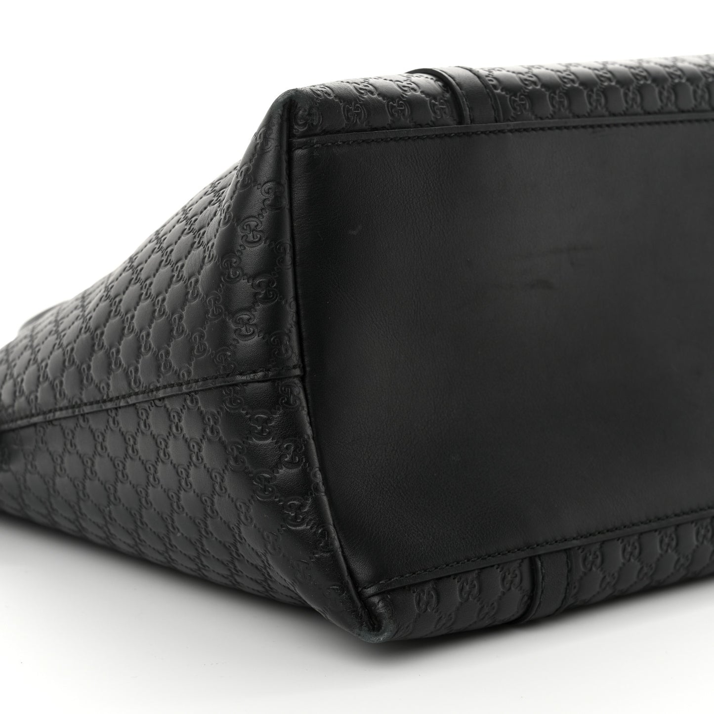 Soft Microguccissima Dome Satchel Black