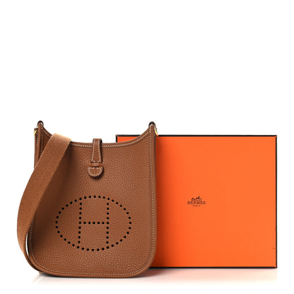 Hermes Taurillon Clemence Evelyne TPM Gold 11 of 11