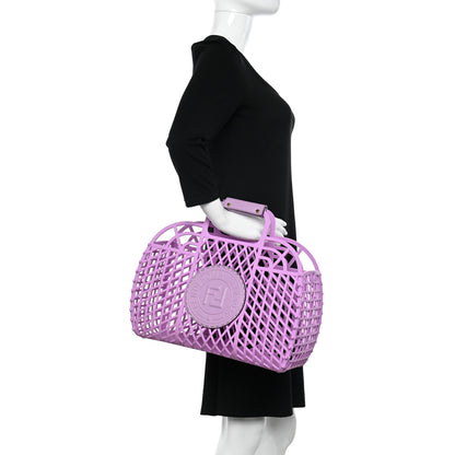 Fendi Recycled Plastic Vitello Liberty Matte Medium Fendi Basket Violetta 2 of 9