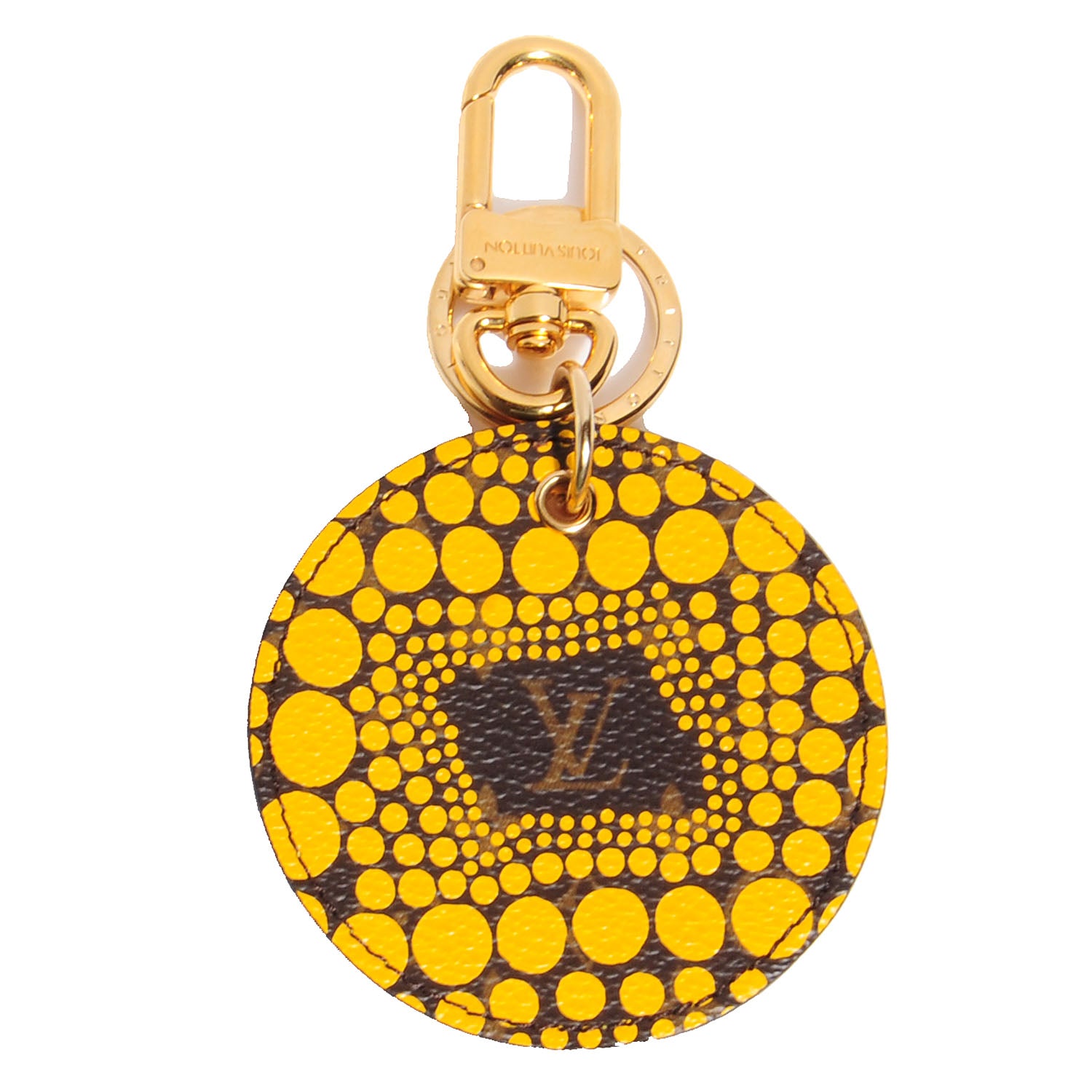 Louis Vuitton Monogram Kusama Town Key Ring Yellow 1 of 5