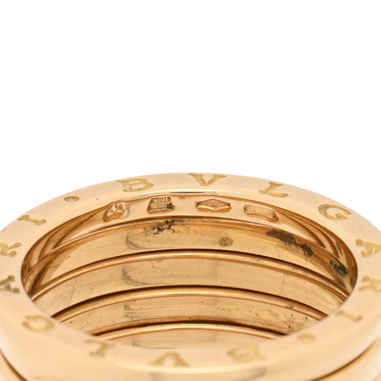 18K Yellow Gold B.Zero1 Four-Band Ring 56 7.5