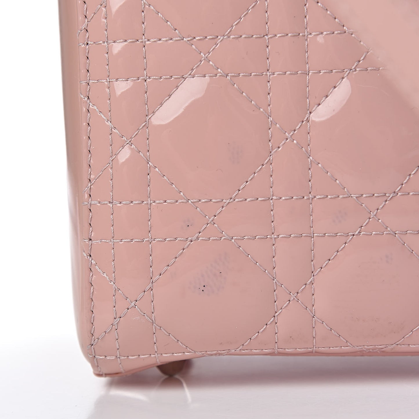 Patent Cannage Large Lady Dior Light Pink