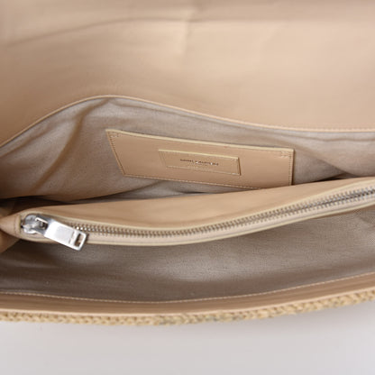 Saint Laurent Raffia Monogram Large College Satchel Naturale 5 of 9