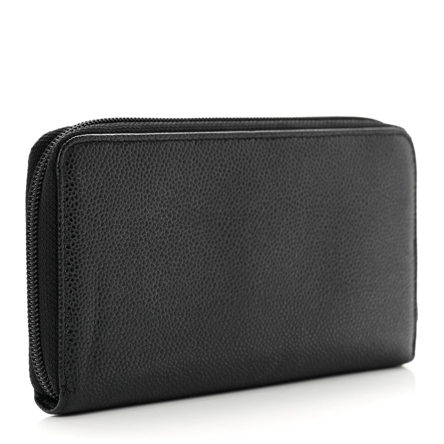Chanel Caviar Large Timeless CC Zip Around Wallet Black 3 of 8