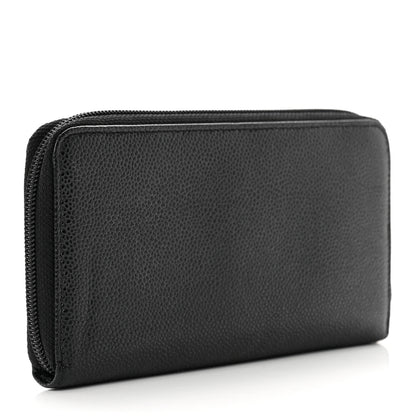 Chanel Caviar Large Timeless CC Zip Around Wallet Black 3 of 8