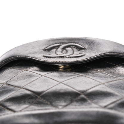 Chanel Metallic Lambskin Quilted Tassel Shoulder Bag Dark Grey 11 of 11