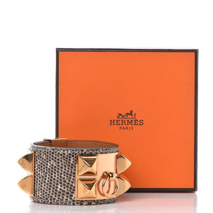 Hermes Lizard Collier De Chien CDC Bracelet T3 Ombre 6 of 6