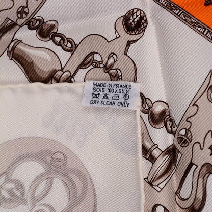 Hermes Silk Mors et Gourmettes Scarf 90 6 of 6