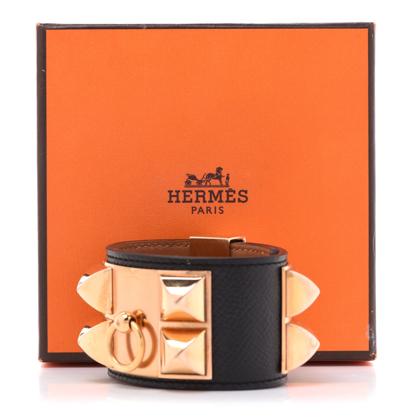 Epsom Collier de Chien CDC Bracelet XS Black
