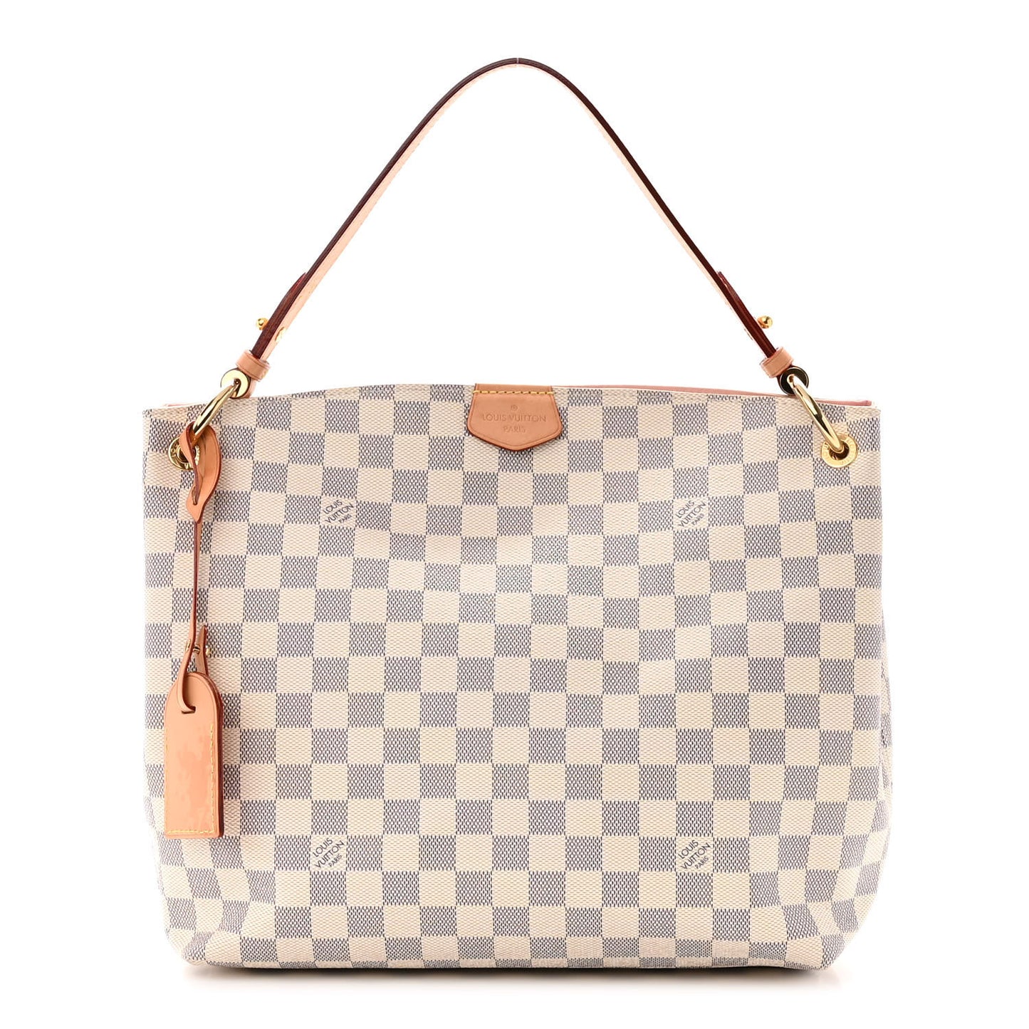 Damier Azur Graceful PM Rose Ballerine