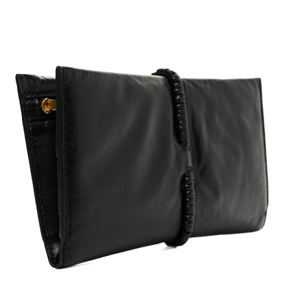 Bottega Veneta Calfskin Padded Bi Fold Clutch Black 3 of 14