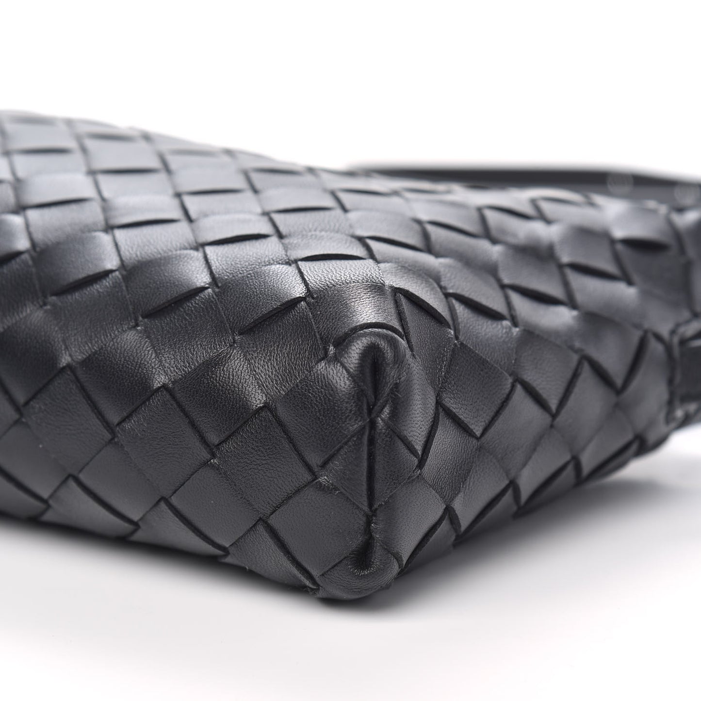 Nappa Intrecciato Crossbody Black