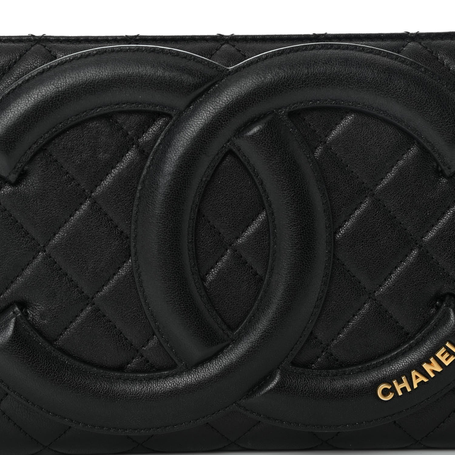 Chanel Lambskin Quilted Coco Midnight Clutch Black 8 of 11