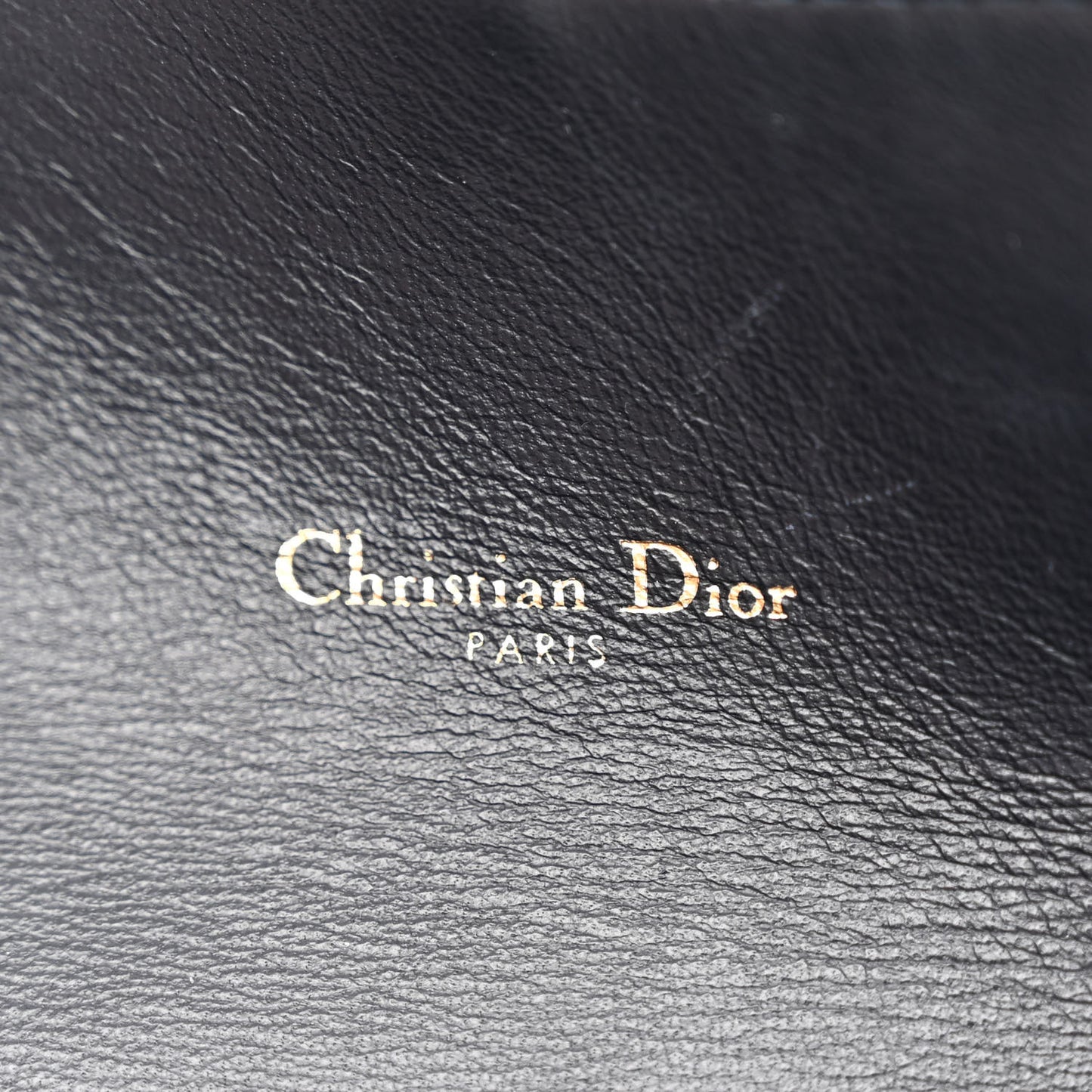CHRISTIAN DIOR Oblique Saddle Chain Long Wallet Blue
