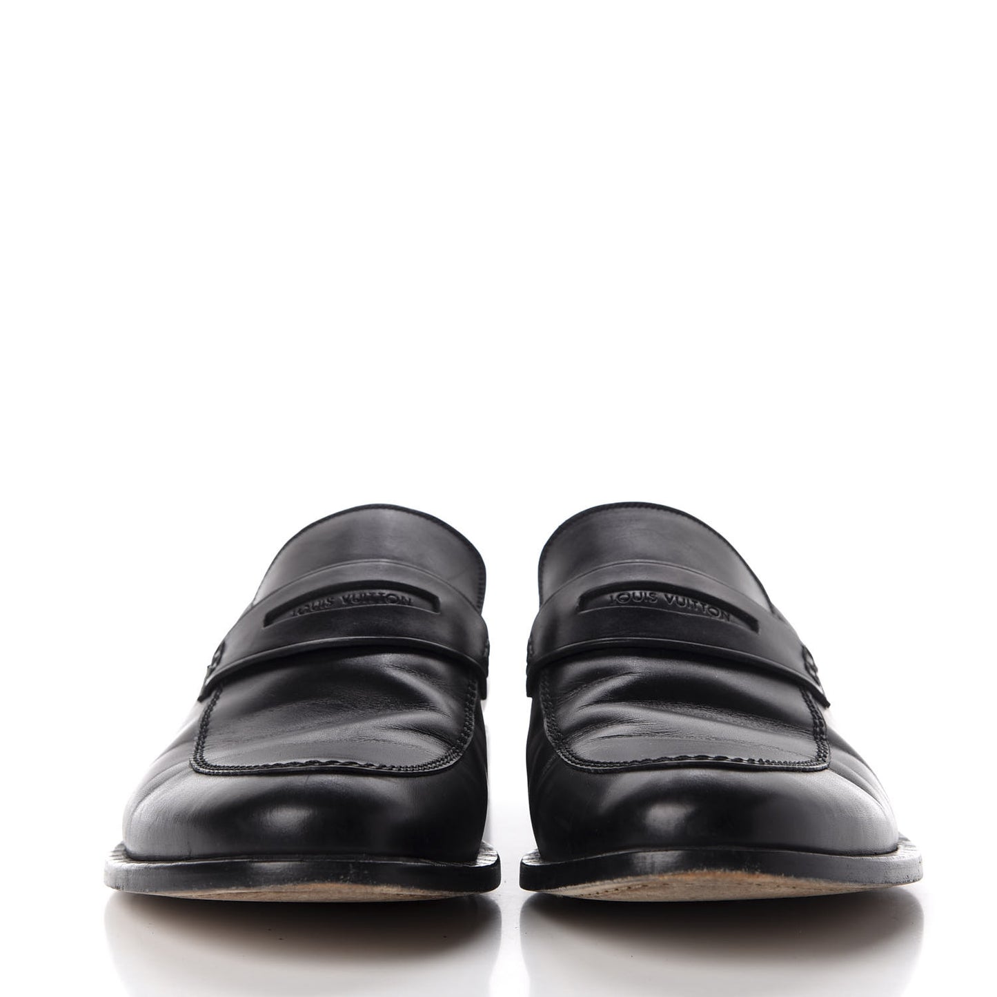 Calfskin Mens Loafers 9.5 Black