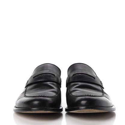 Louis Vuitton Calfskin Mens Loafers 9.5 Black 3 of 14