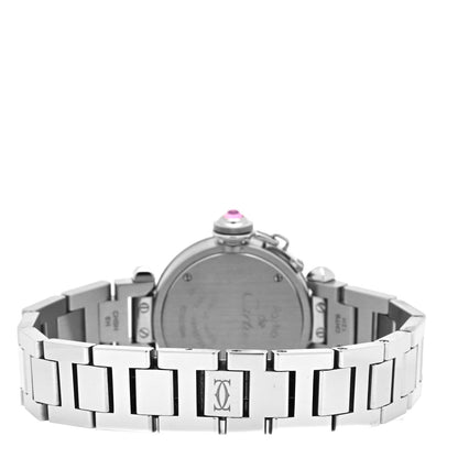 Cartier Stainless Steel 27mm Miss Pasha Quartz Watch Pink 3 of 5