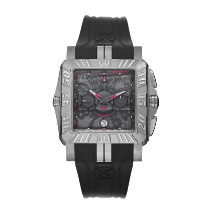 Franck Muller Titanium Rubber 45mm Conquistador Cortez Automatic Watch Grey 10900CCDTGPG 1 of 5