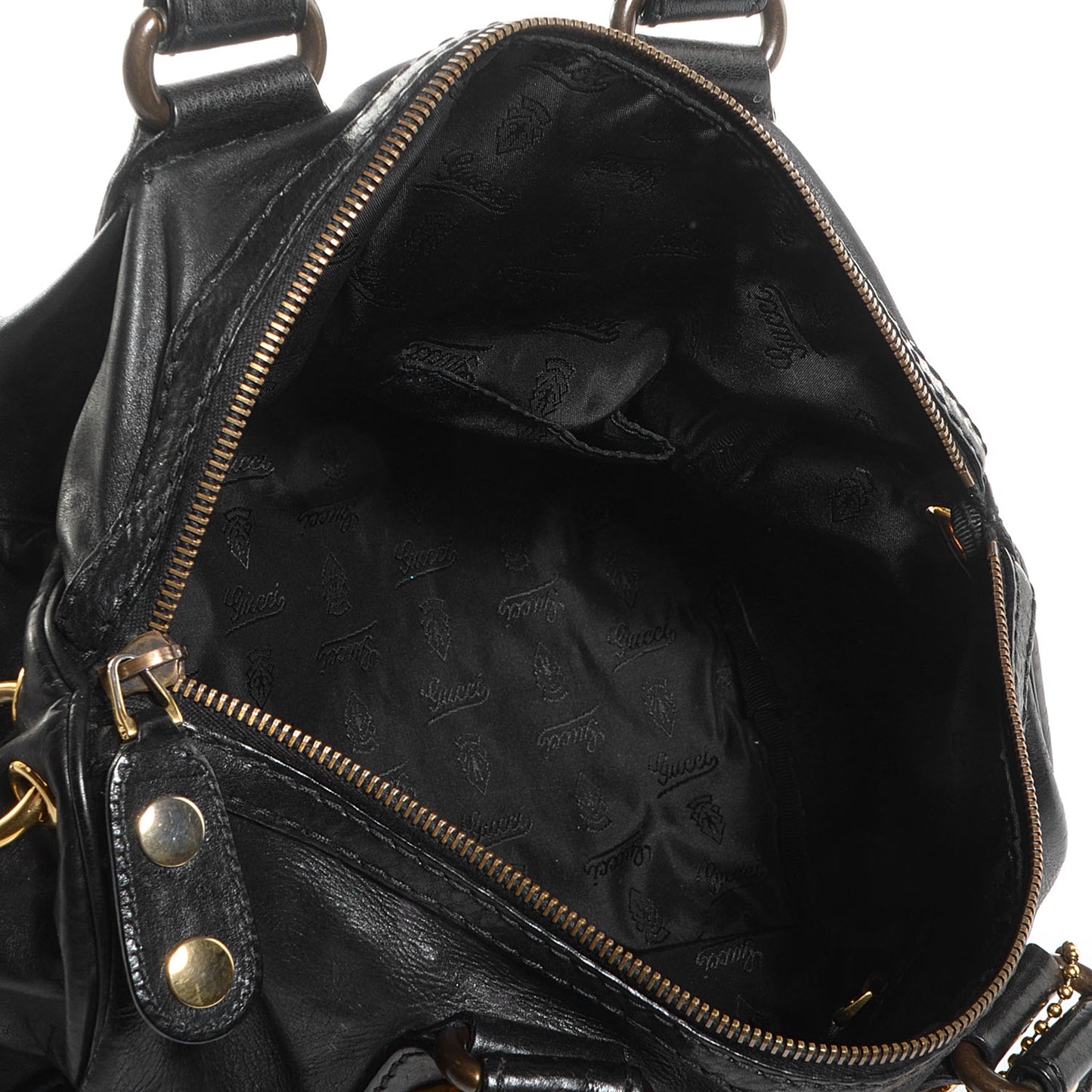 Leather Medium Babouska Boston Black