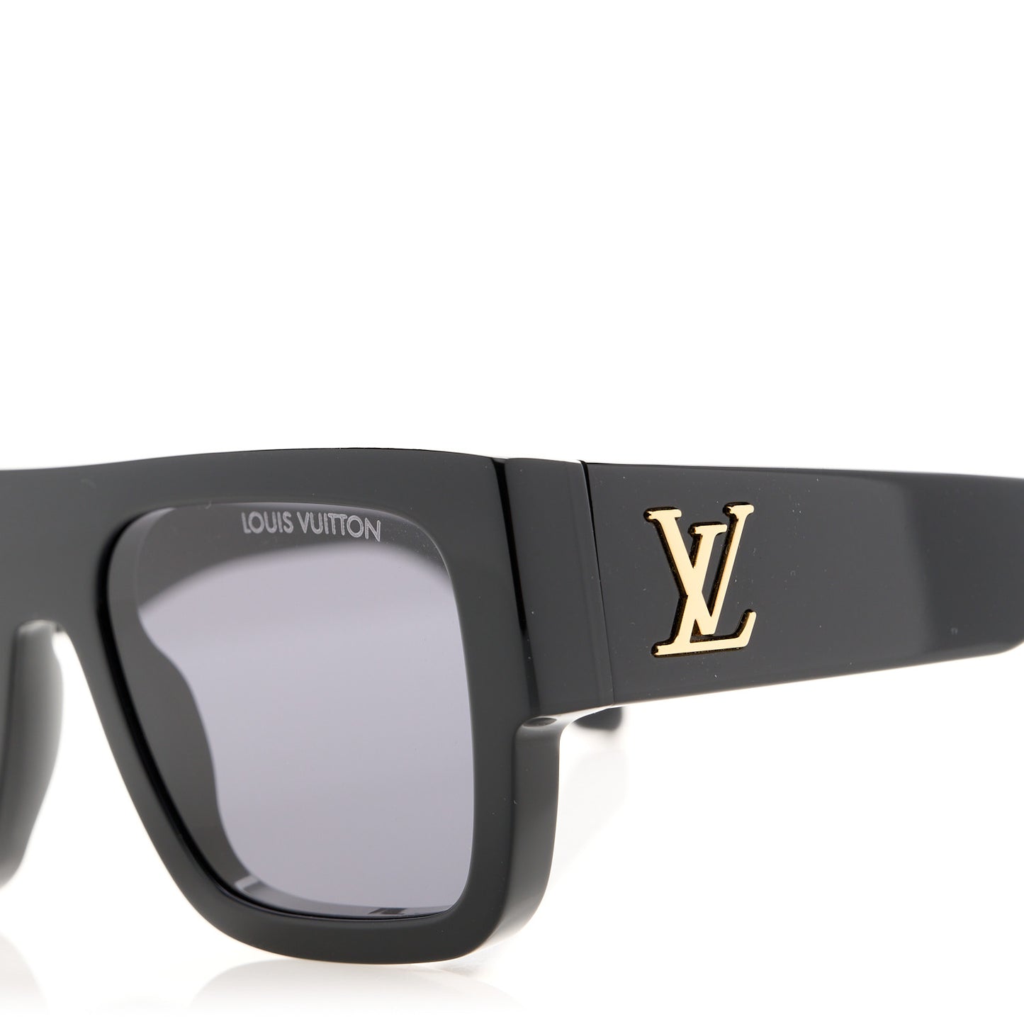 Acetate LV Clash Square Large Sunglasses Z2125W Black