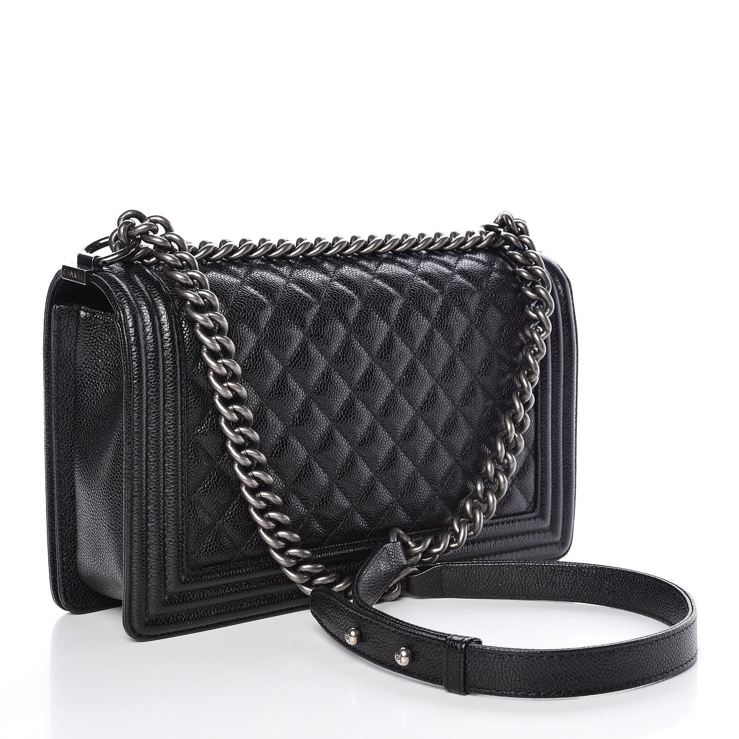 Chanel Caviar Quilted New Medium Boy Flap Black 3 of 11