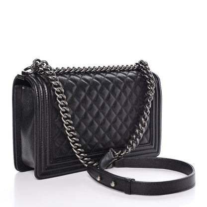 Chanel Caviar Quilted New Medium Boy Flap Black 3 of 11