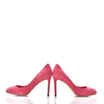 Gucci Kid Scamosciato Interlocking G Jennifer Pumps 38 Shocking Pink 5 of 11