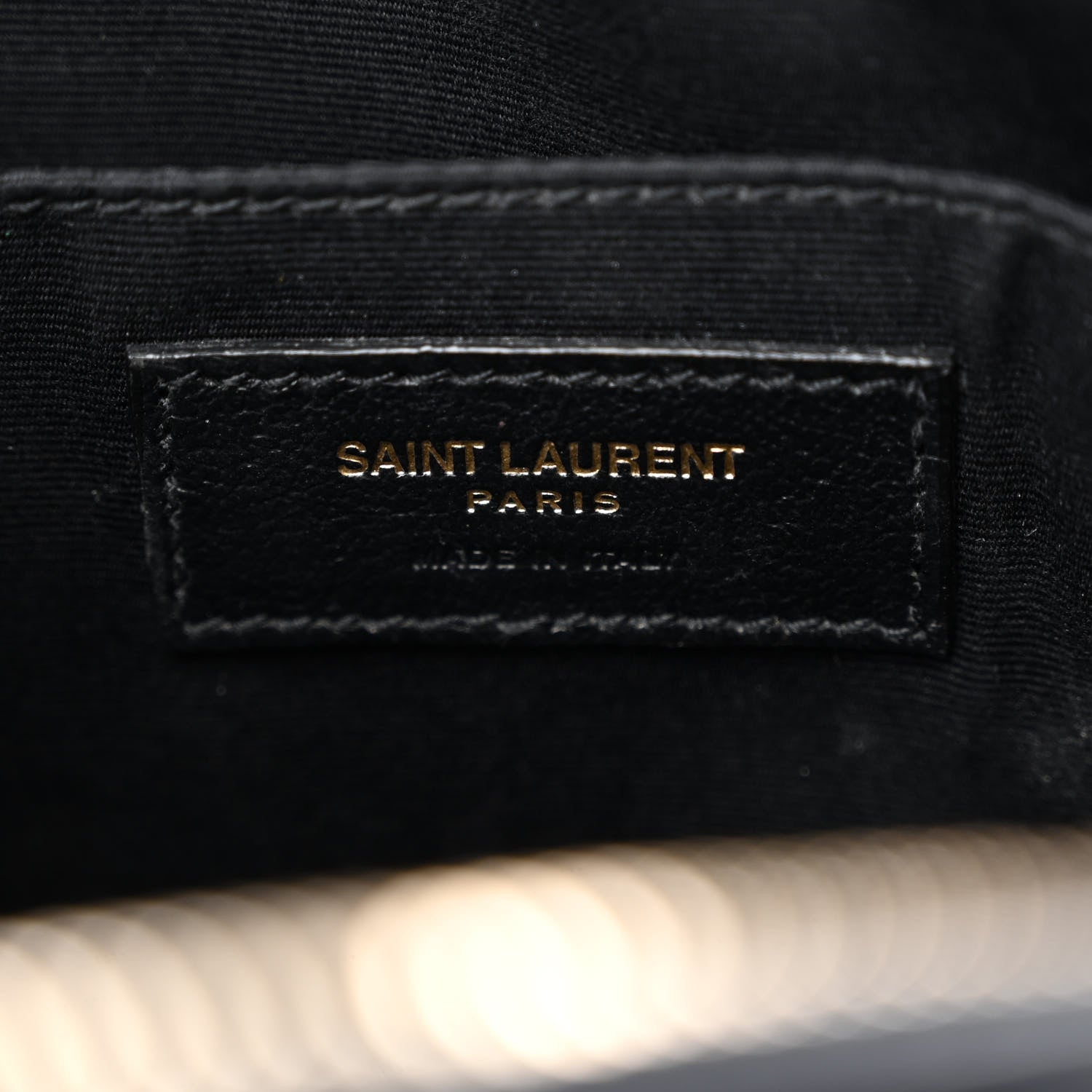 Saint Laurent Calfskin Matelasse Monogram Lou Camera Bag Navy 7 of 12