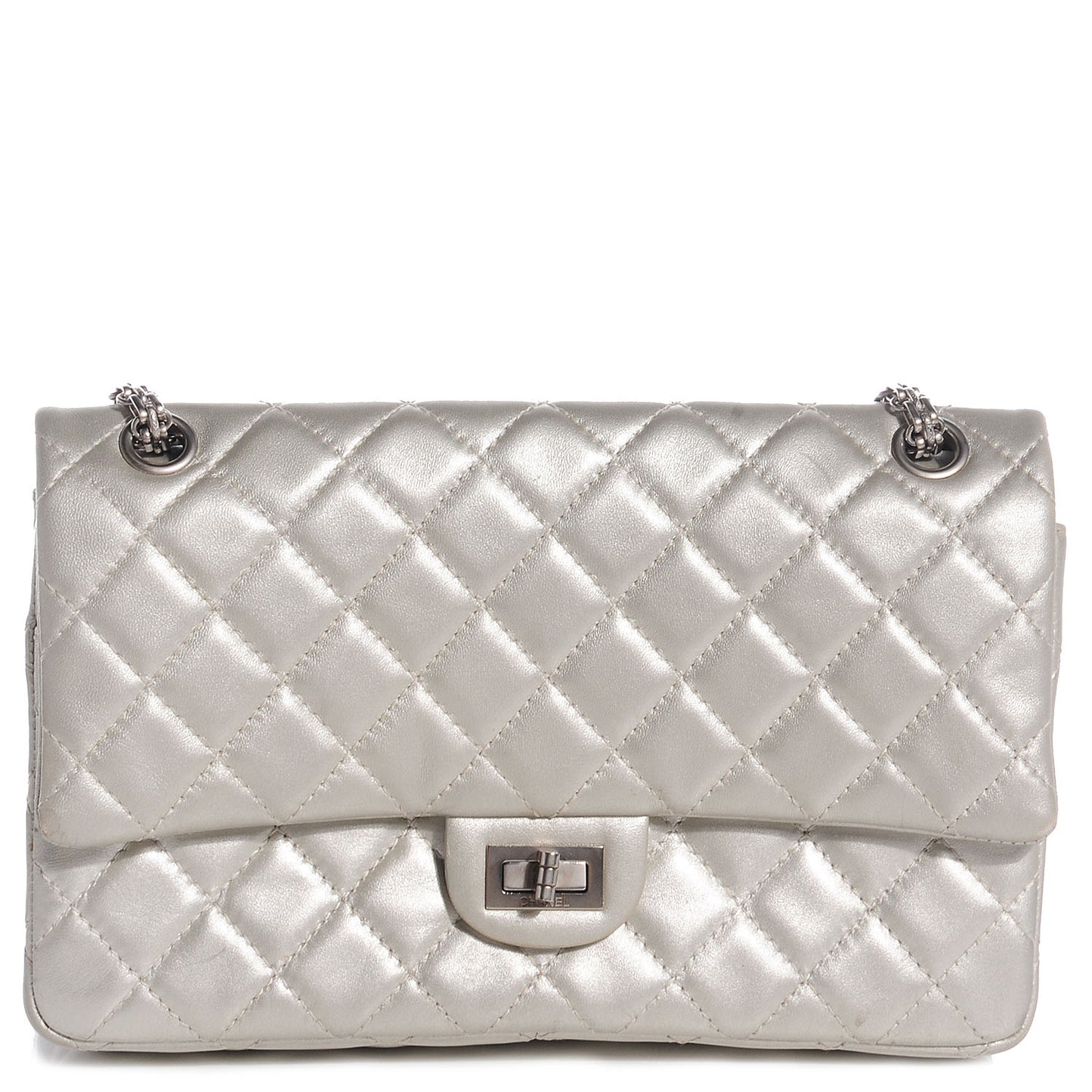 Lambskin 2.55 Reissue 226 Flap Silver