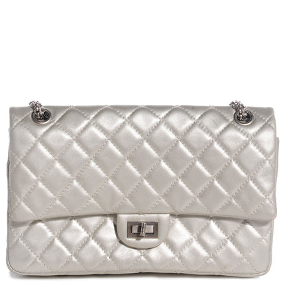 Chanel Lambskin 2.55 Reissue 226 Flap Silver 1 of 8