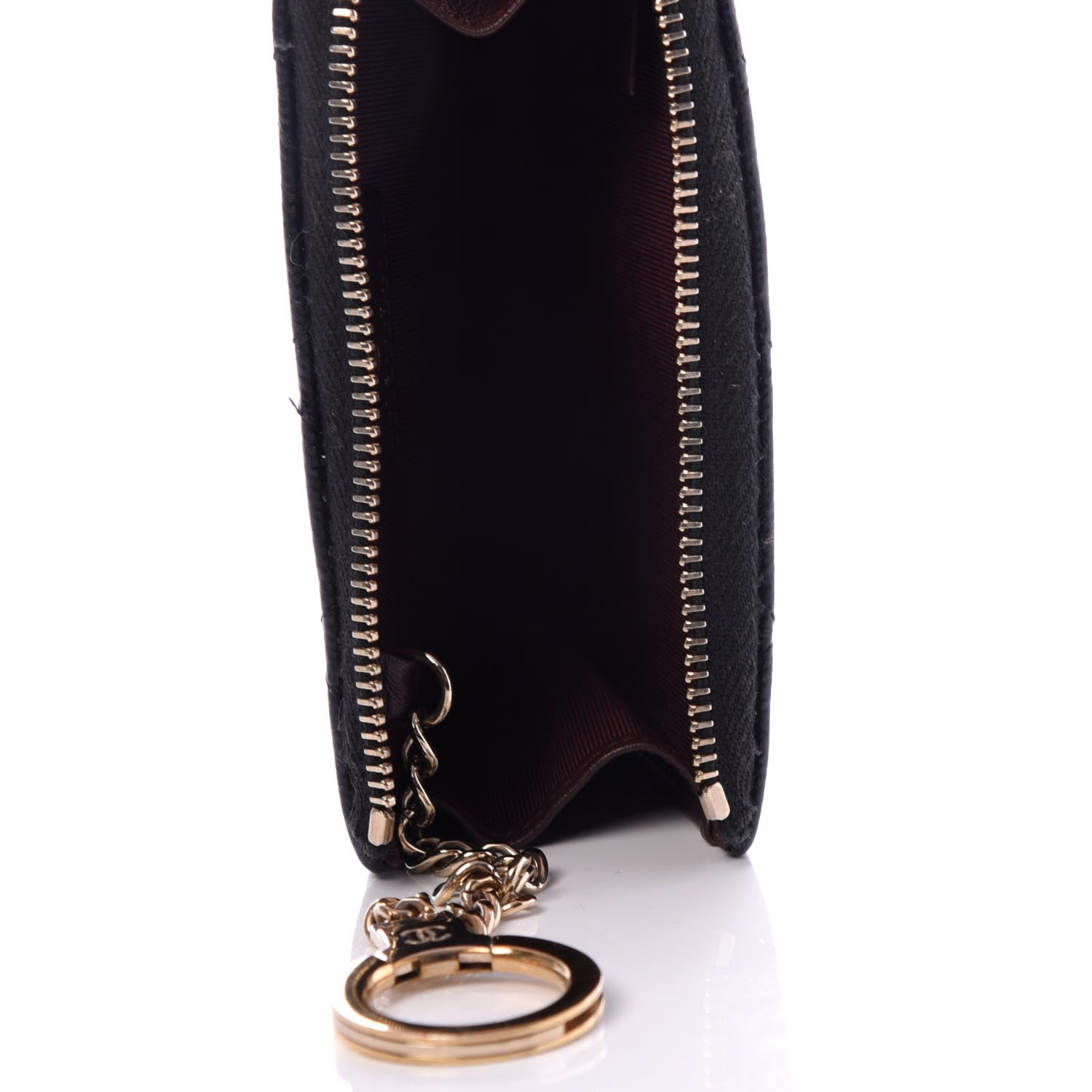Chanel Caviar Quilted Key Holder Case Black 6 of 9