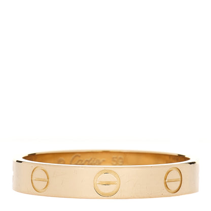 Cartier 18K Yellow Gold 3.5mm LOVE Wedding Band Ring 59 8.75 1 of 5
